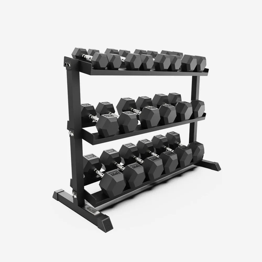 Set Mancuernas Hexagonales ILUS a 25 kg Rack ILUS Fitness