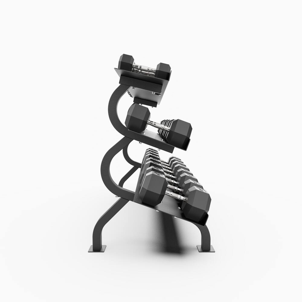 ILUS Monster Set (Mancuernas Hexagonales 5 a 40 kg + Rack)
