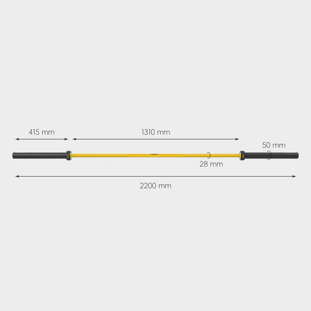 Barra ILUS 1500 lb Cerakote Gold