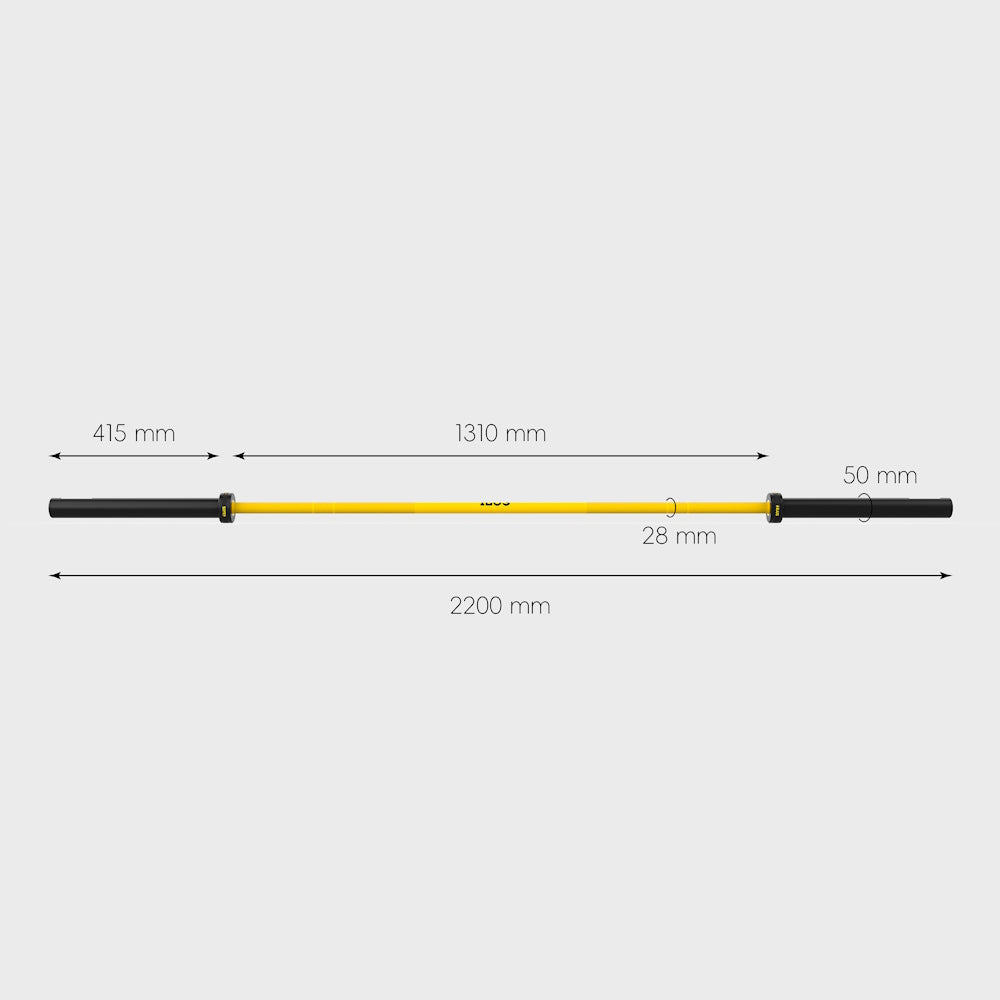 Barra ILUS 1500 lb Cerakote Gold