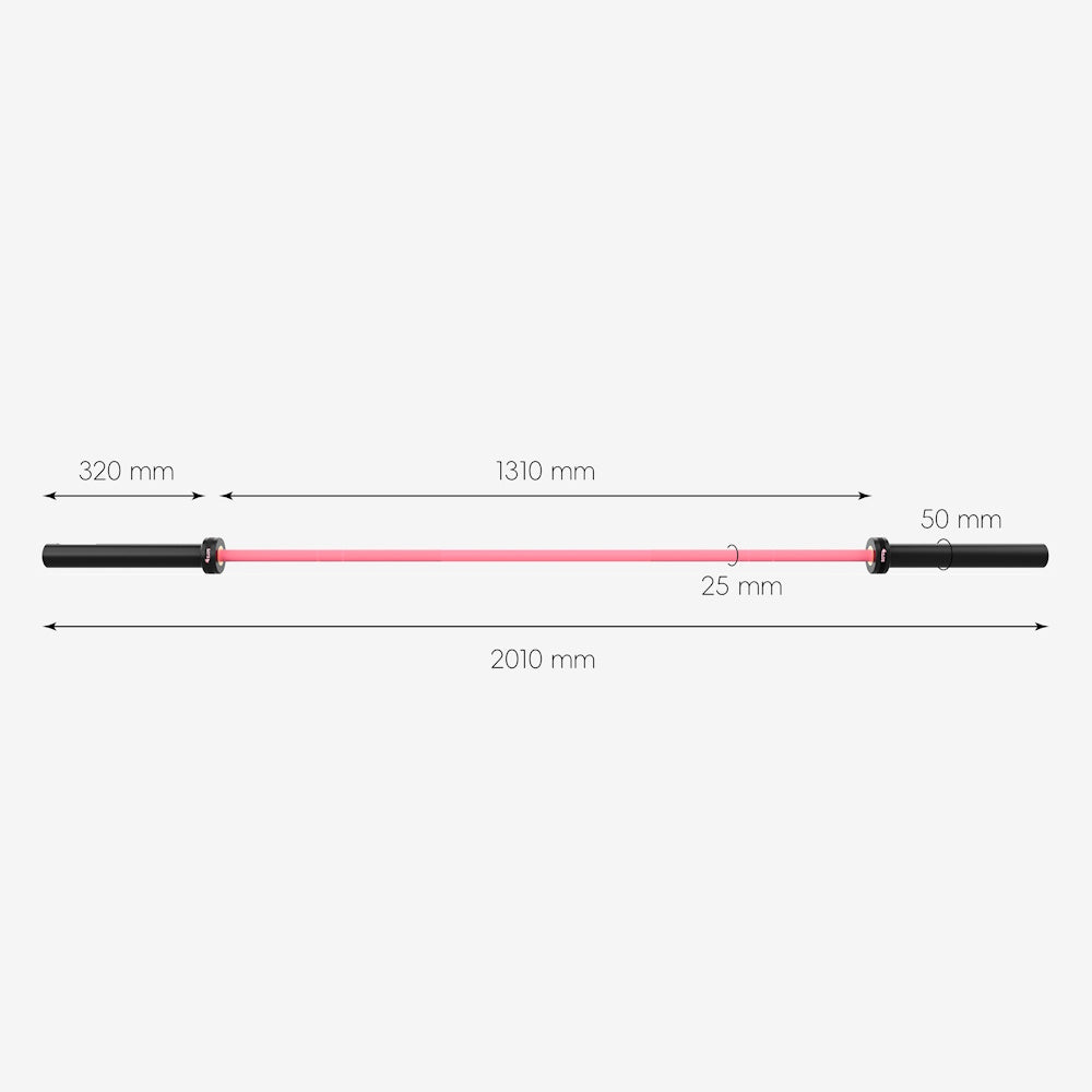 Barra Woman ILUS 1000 lb Cerakote Rosado