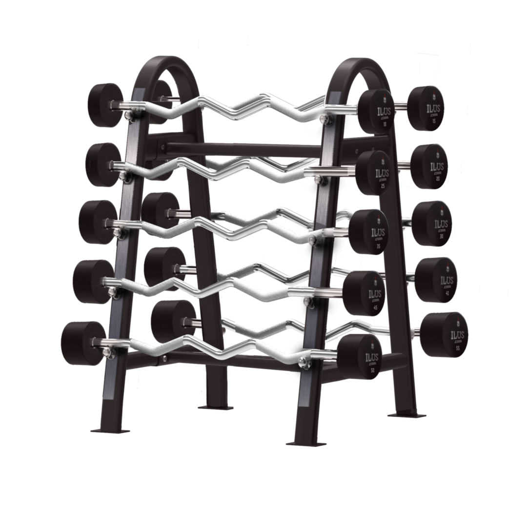 Set 10 Barras EZ ILUS Deluxe Series 10 a 55 kg
