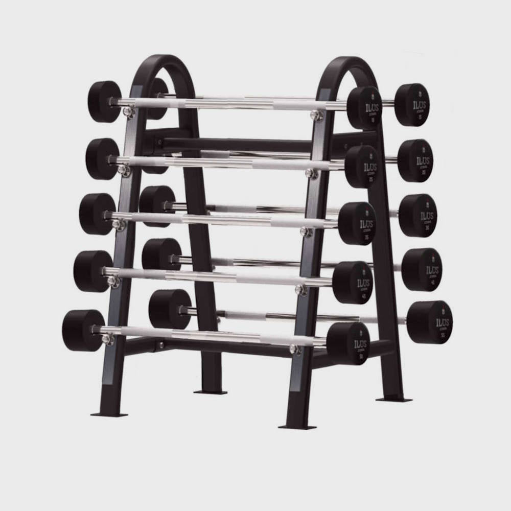 Set 10 Barras Rectas ILUS Deluxe Series 10 a 55 kg