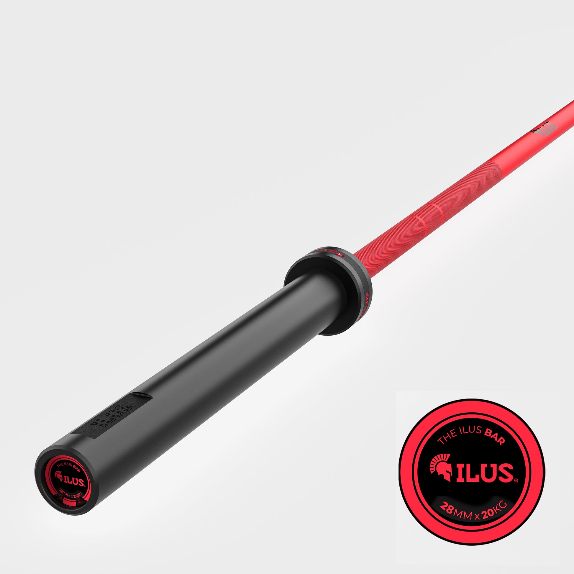 Barra ILUS 1000 lb Cerakote Rojo