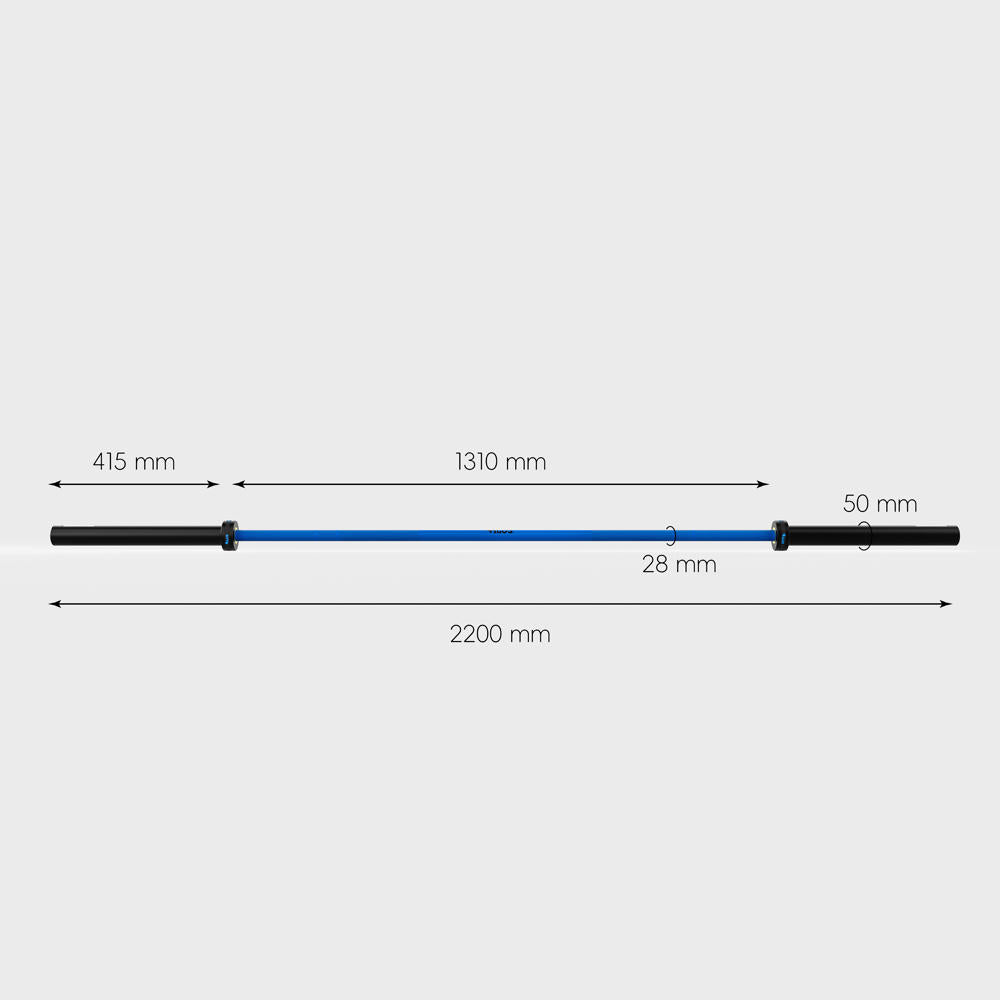 Barra ILUS 1000 lb Cerakote Azul