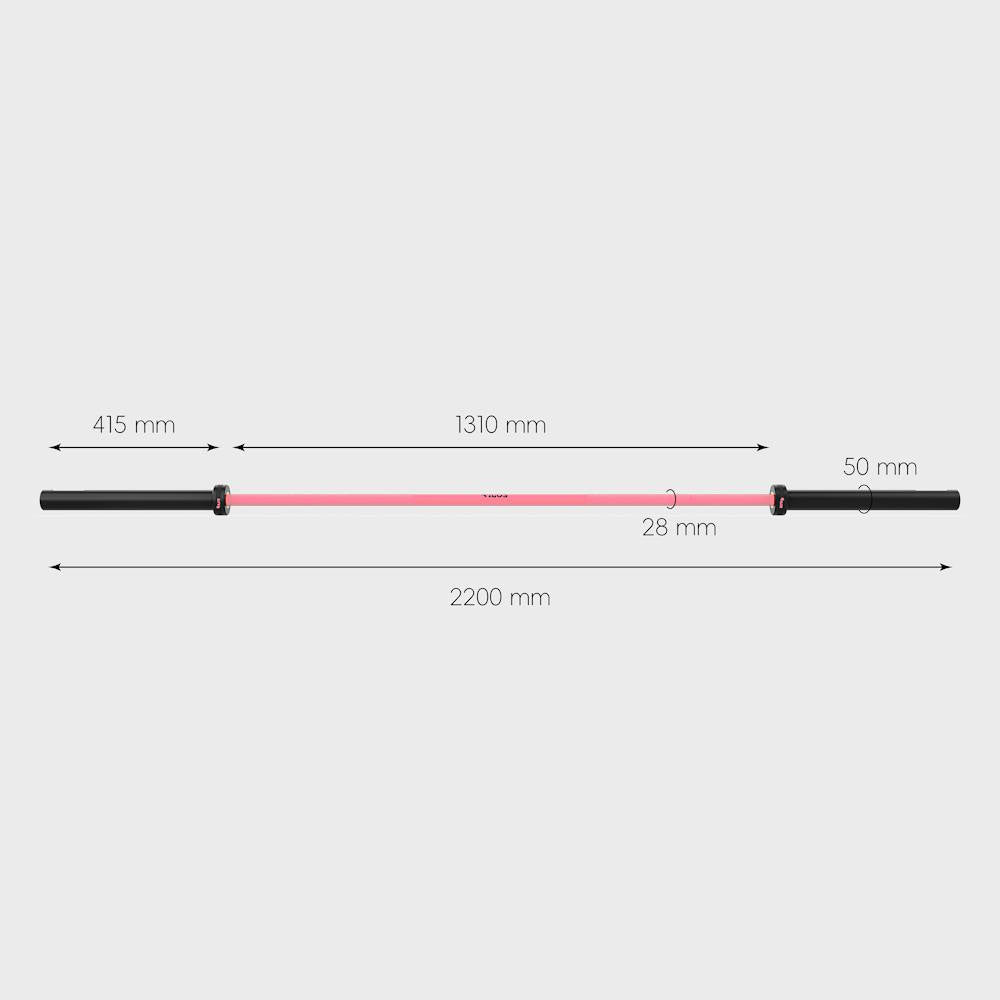 Barra ILUS 1000 lb Cerakote Rosado