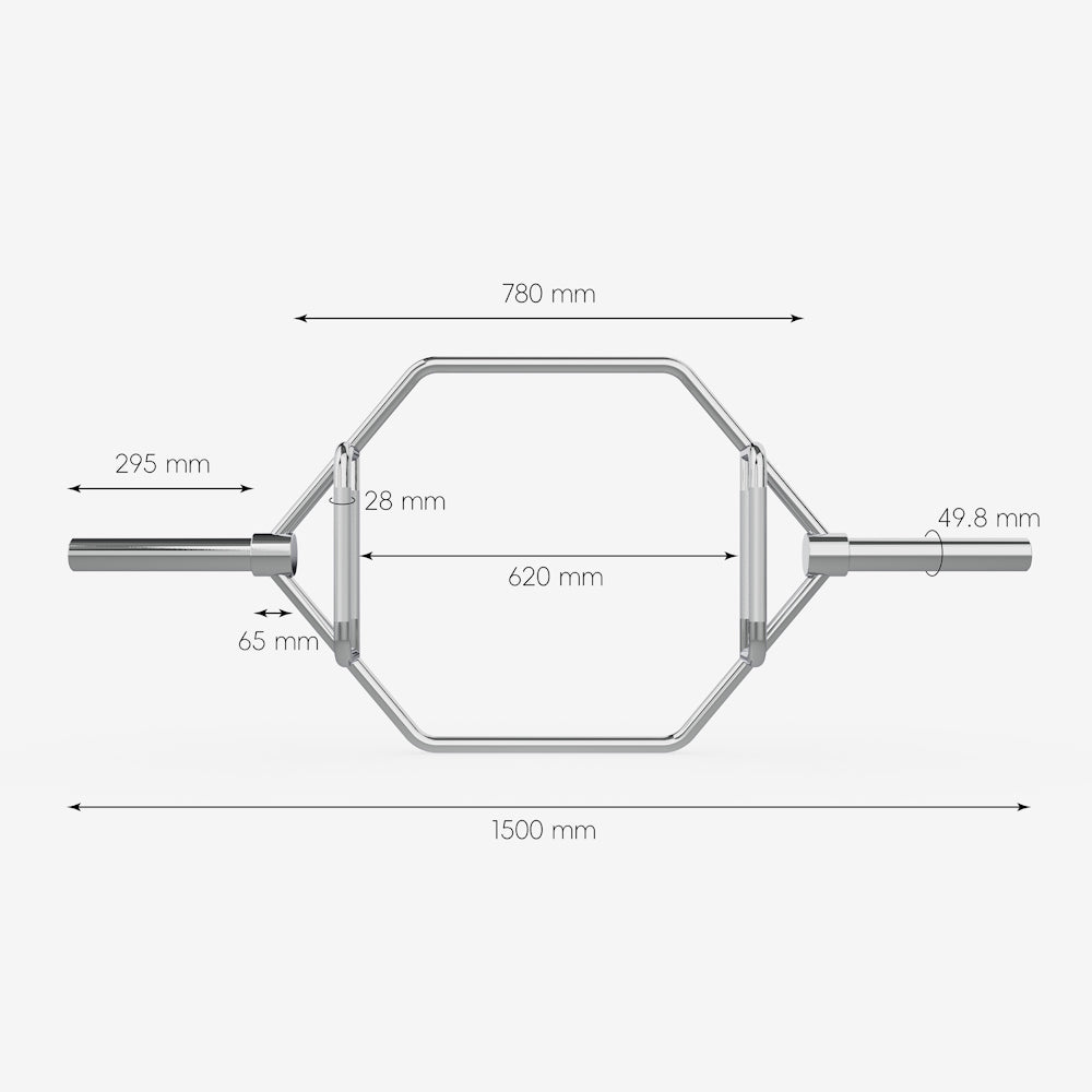 Barra Hexagonal ILUS Silver 28 mm
