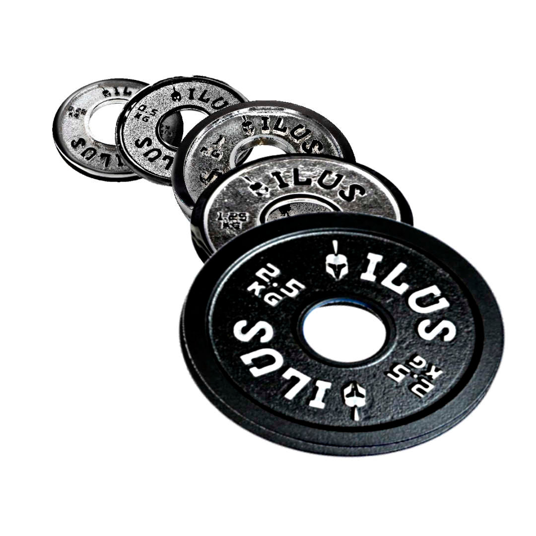 Set de Discos de Hierro Calibrados ILUS 0.25 a 2.5 kg