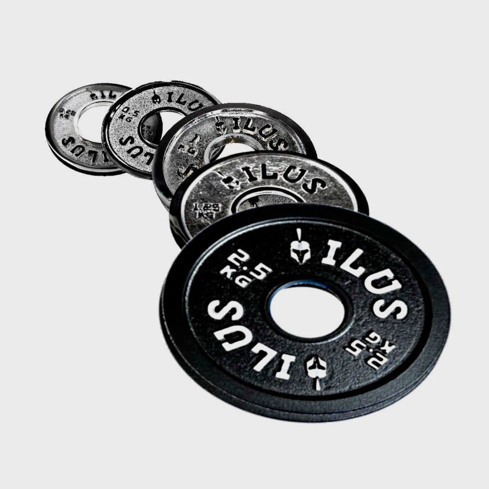 Set de Discos de Hierro Calibrados ILUS 0.25 a 2.5 kg