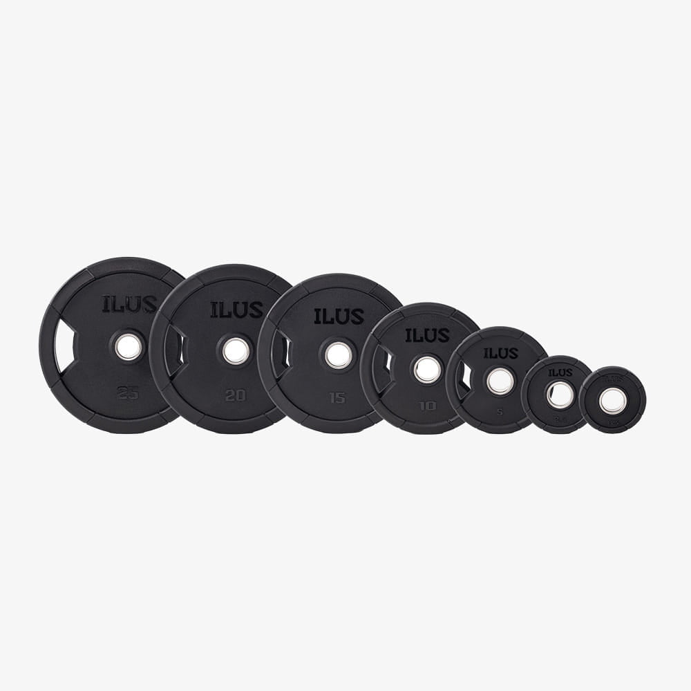 Set Discos Olímpicos ILUS Supreme 1.25 a 25 kg