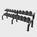 Set Mancuernas CPU ILUS 2.5 a 25 kg + Rack