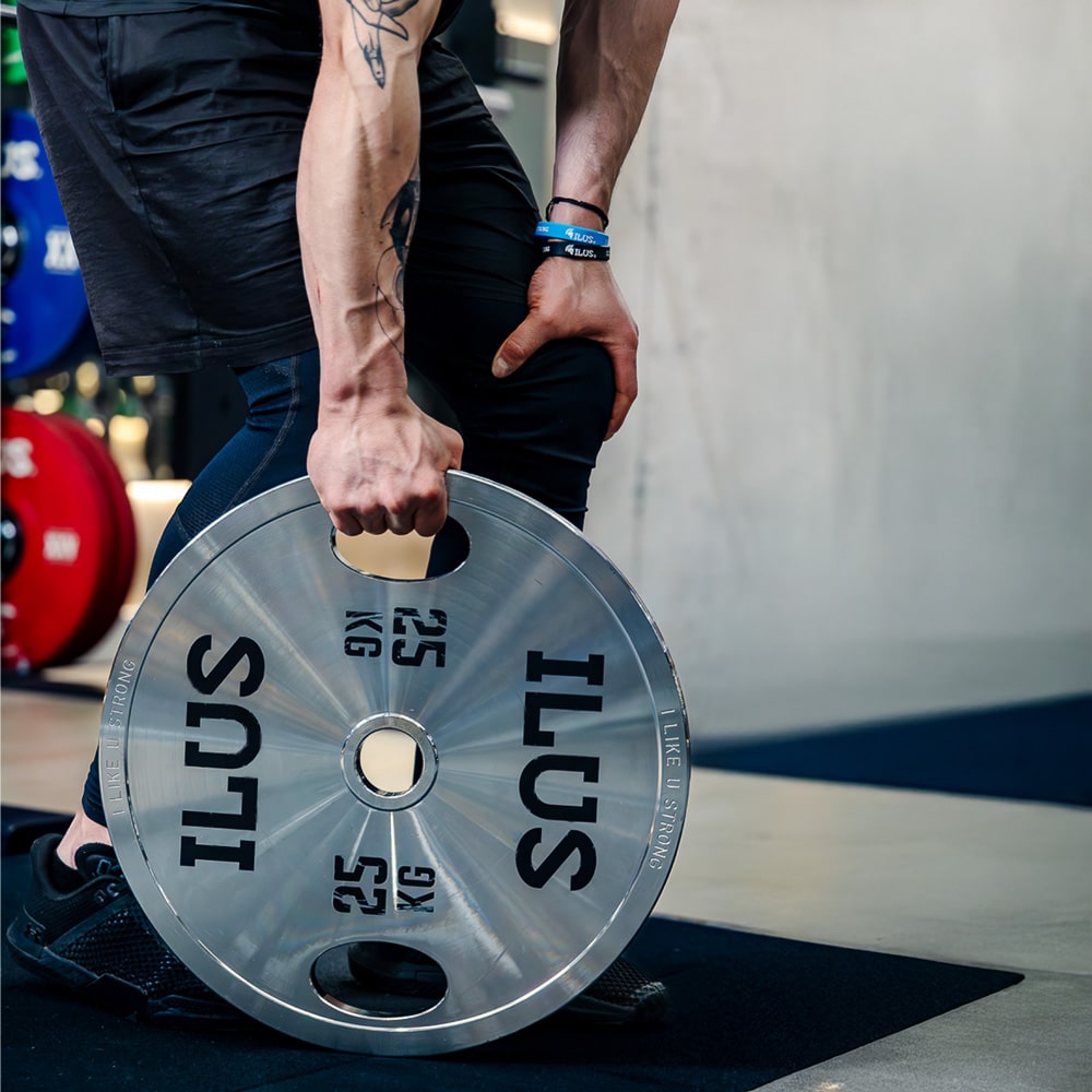Set ILUS Premium Grip Chromed Plates 5 a 25 kg