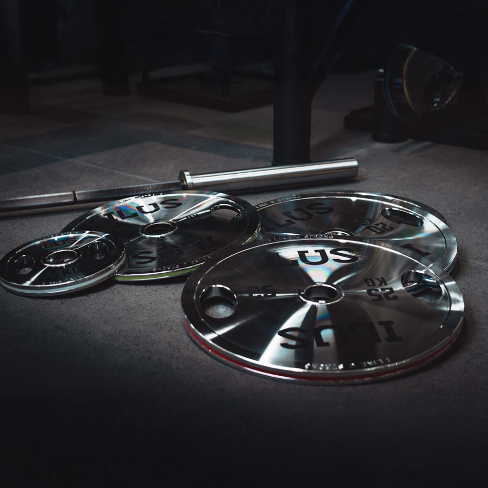 Set ILUS Premium Grip Chromed Plates 5 a 25 kg