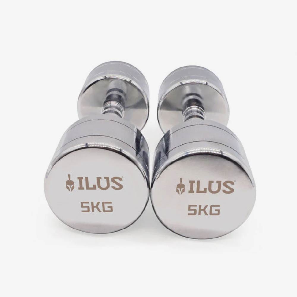 Set Mancuernas Cromadas ILUS 1 - 10 kg + Rack