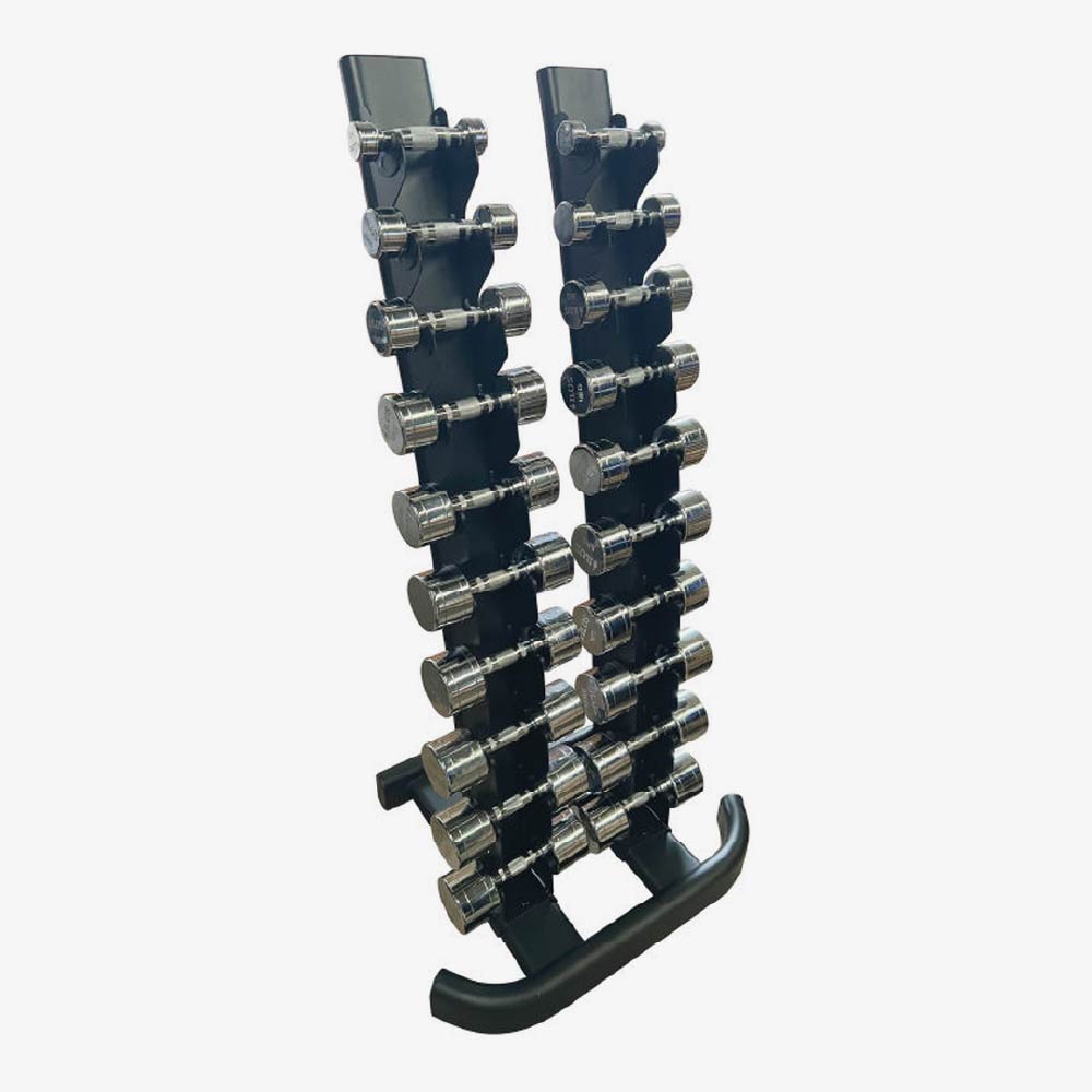 Set Mancuernas Cromadas ILUS 1 - 10 kg + Rack