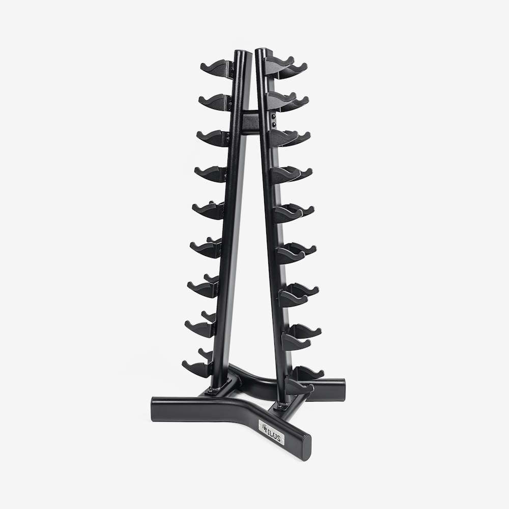 Rack Mancuernas Hexagonales Rubber 9 pares