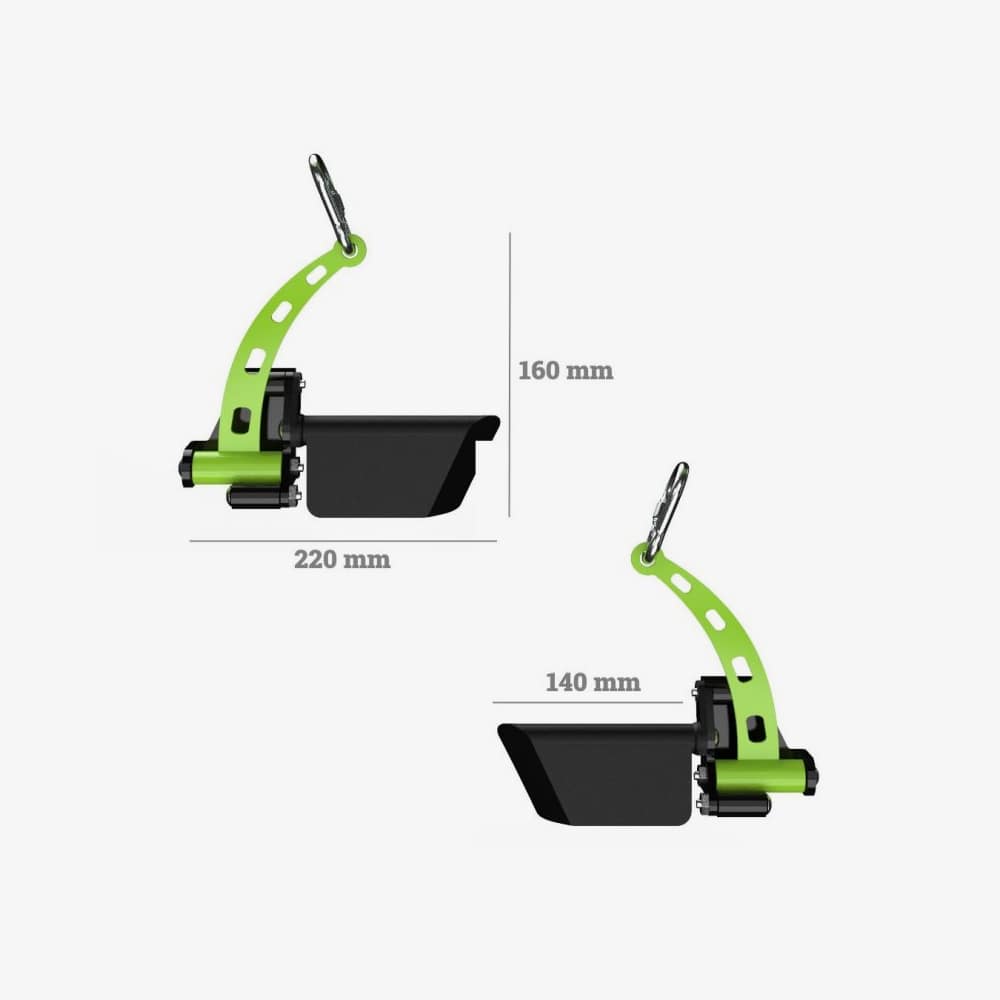 Set de 3 Agarres Premium ILUS Verde + Landmine Attachment