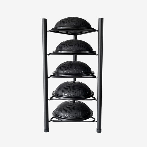5 ILUS Bosu Balls + Rack