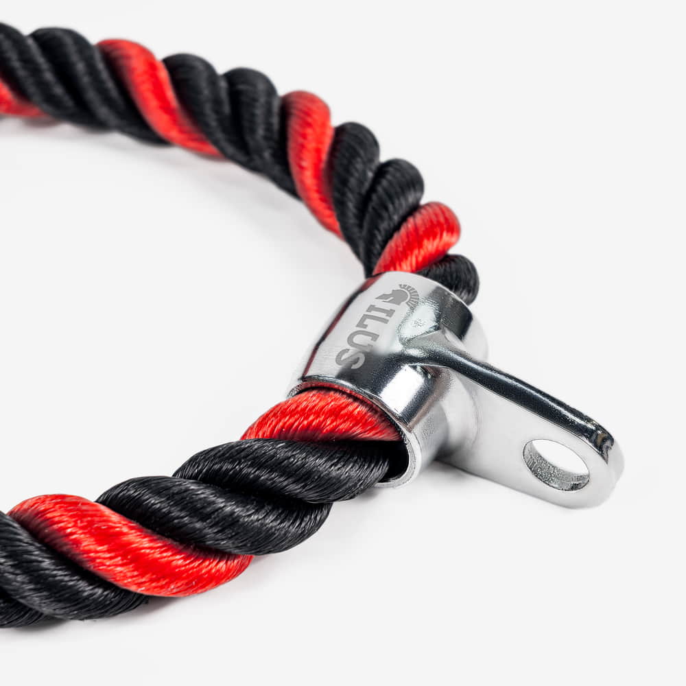 Cuerda de Tríceps ILUS Negro Rojo