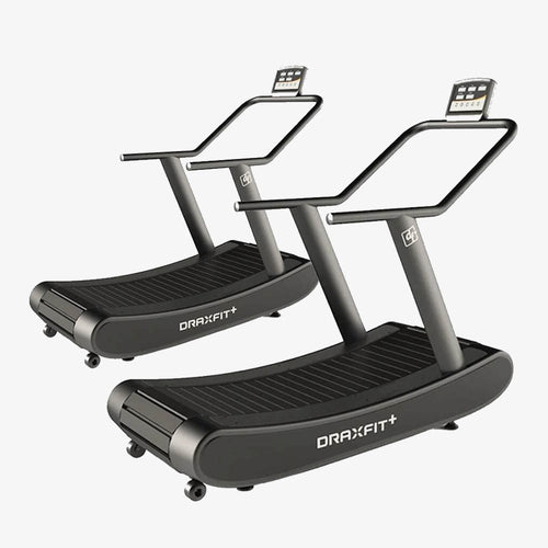 2x DRAXFIT+ Curved Treadmill