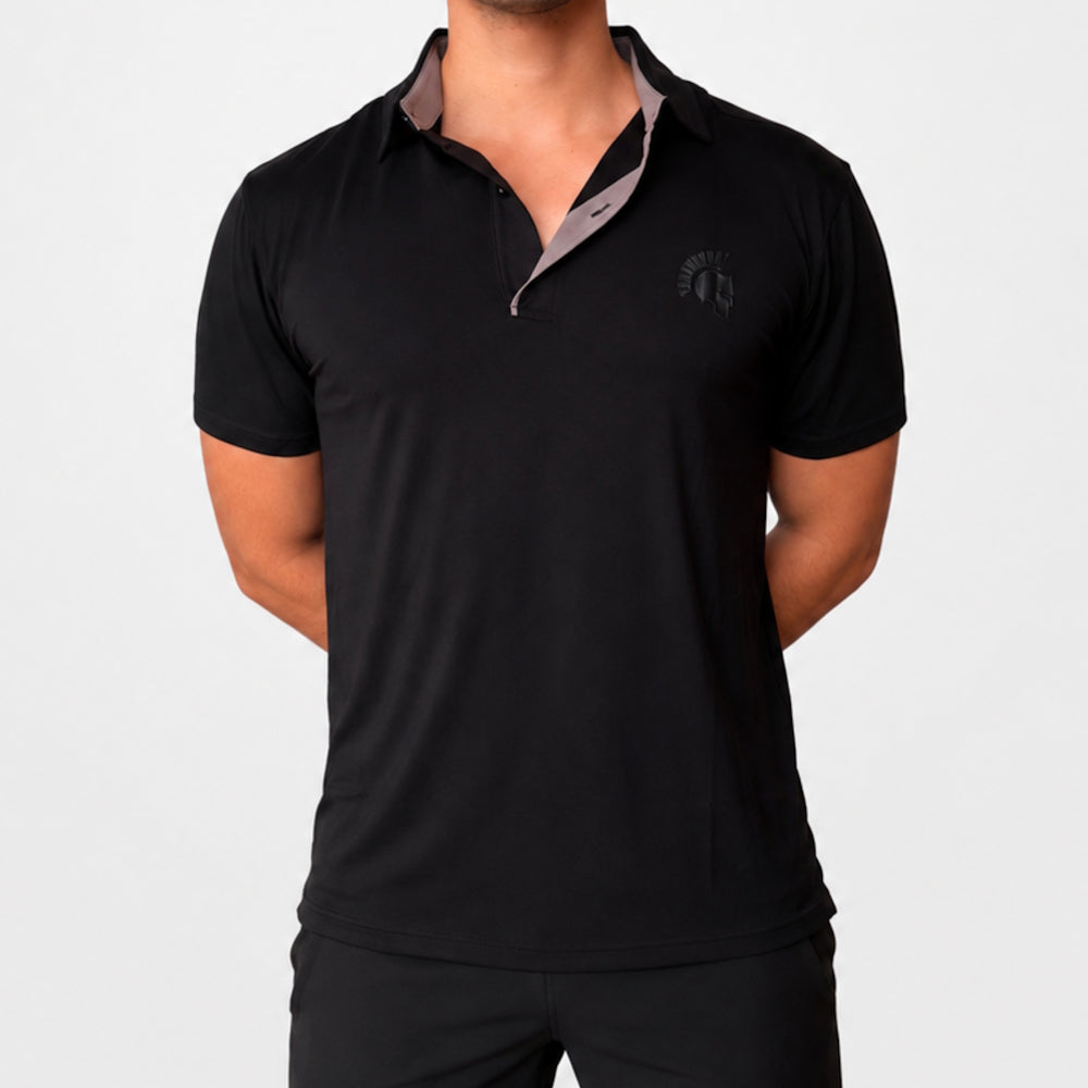 ILUS Polo Negro / Gris