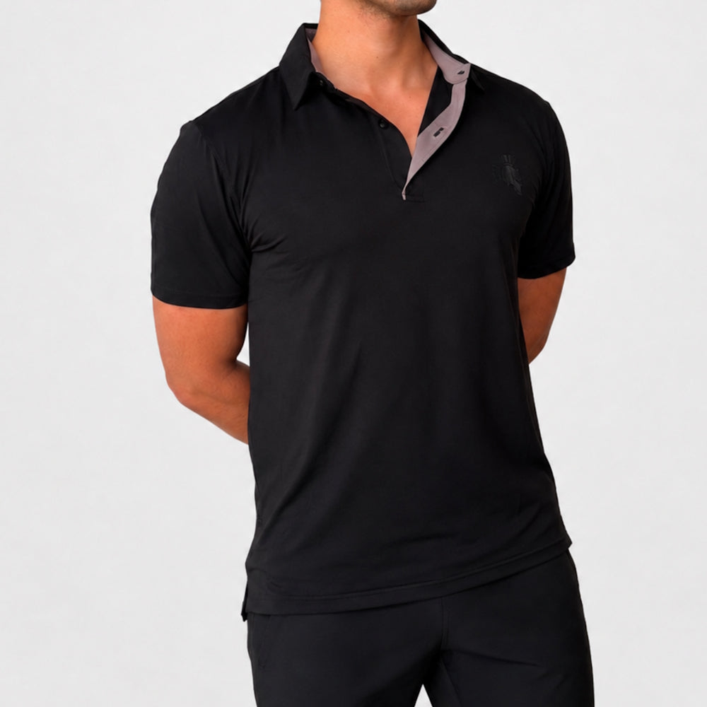 ILUS Polo Negro / Gris