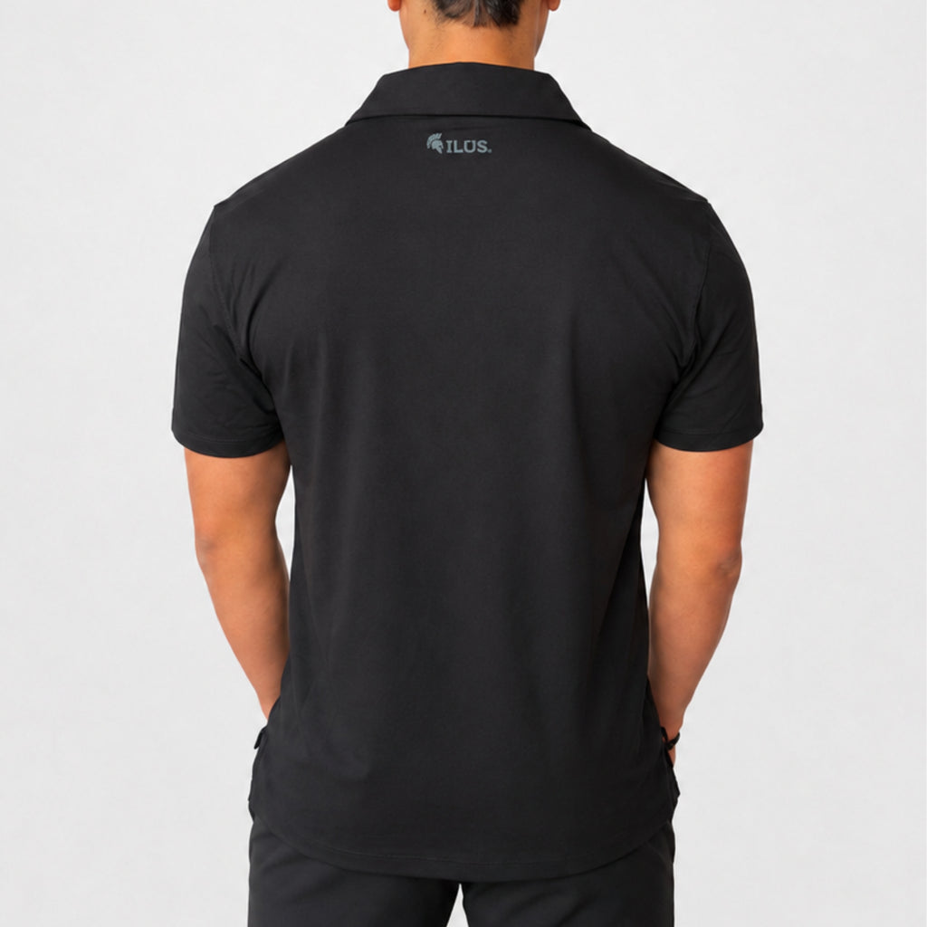 ILUS Polo Negro / Gris