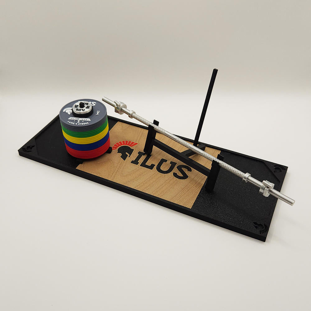 Mini Deadlift + Set Discos ILUS Uretano 5 a 25 kg