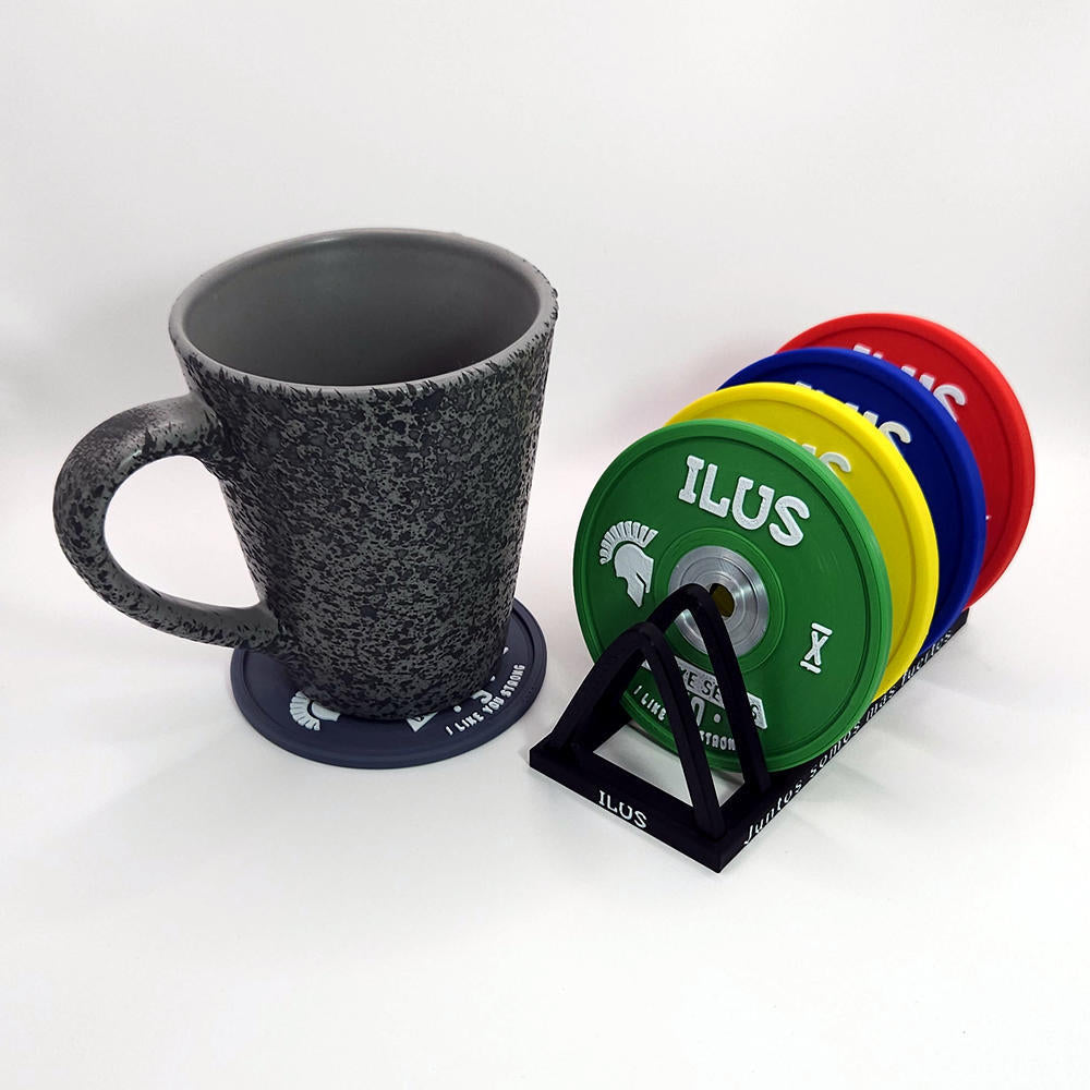 Set 5 Posavasos ILUS: Mini Discos ILUS Uretano 5 a 25 kg