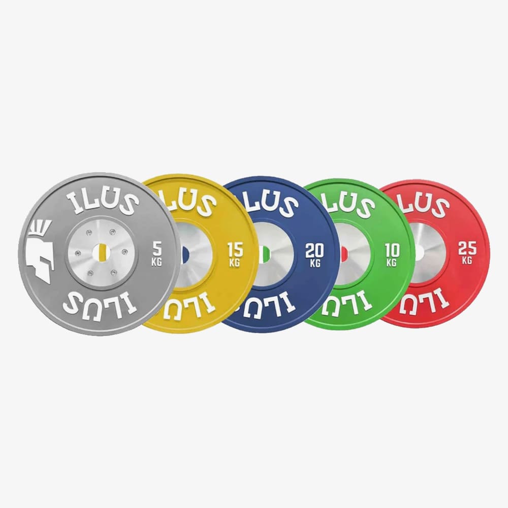 Set Discos Bumpers ILUS Elite Colorful 5 a 25 kg