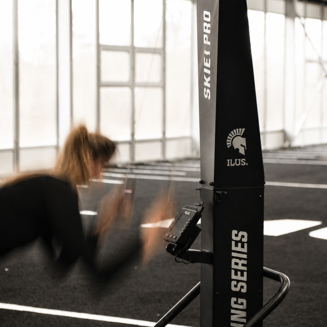 Esquiadora de aire ILUS Conditioning Series Skier PRO con plataforma de piso – imagen 8