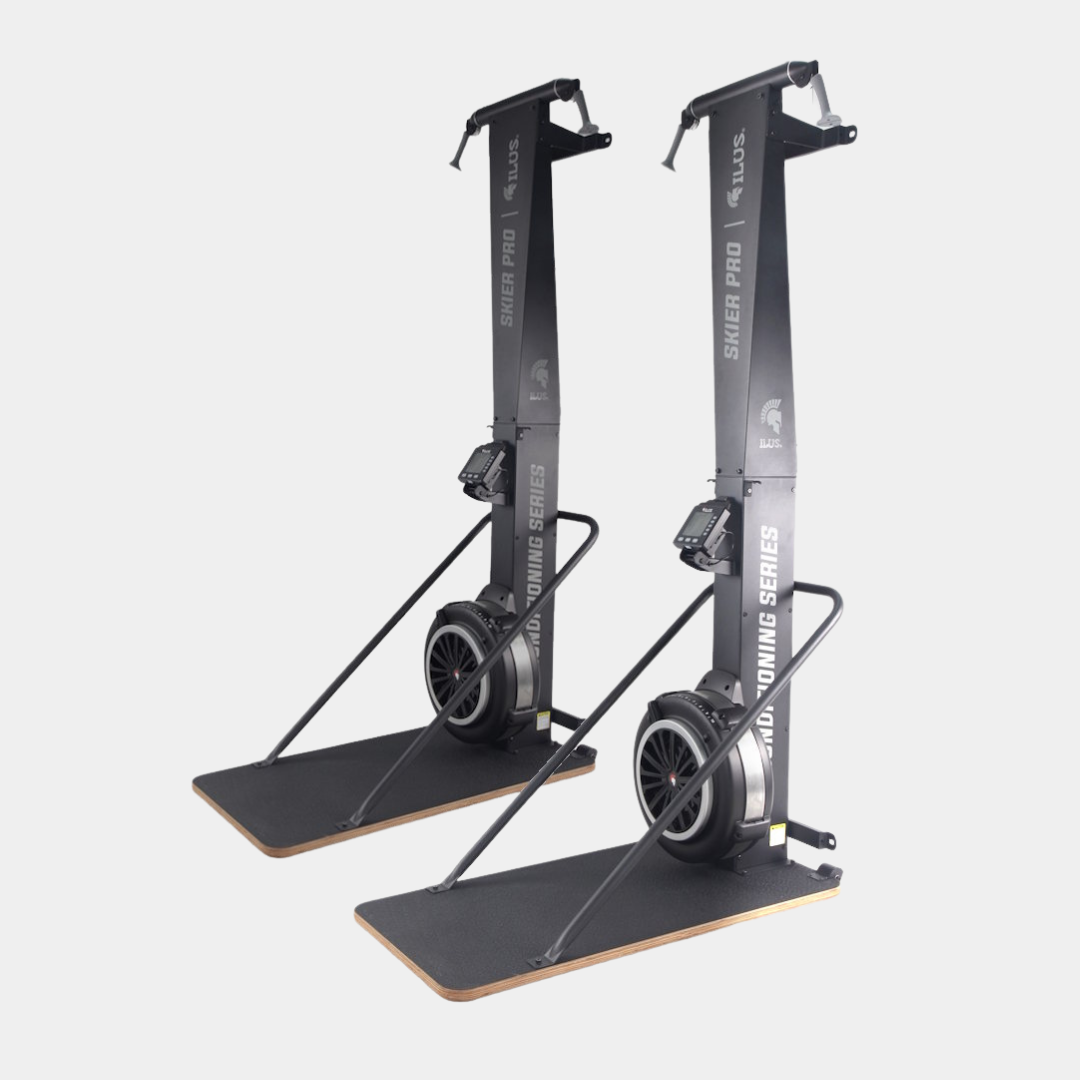 Pack de 2 esquiadoras de aire ILUS Conditioning Series PRO con plataforma