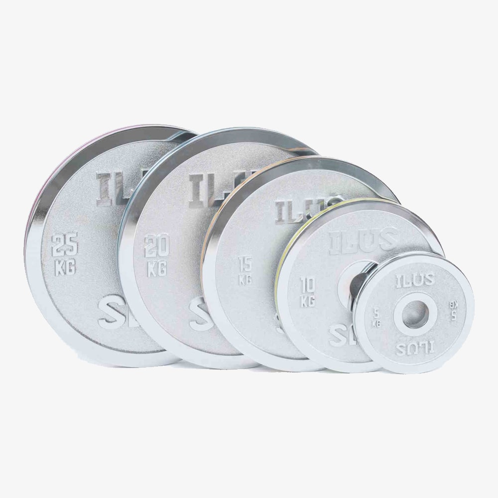 Set ILUS Steel Calibrated Plates 5 a 25 kg