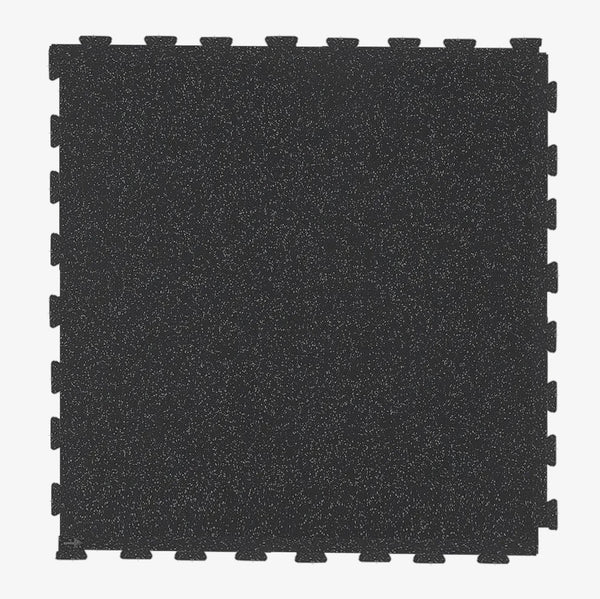 Piso de Gimnasio Interlock EPDM Arrow Negro/Gris 8 mm