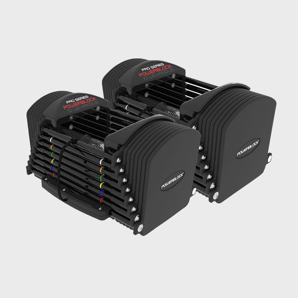 Mancuernas Ajustables PowerBlock Pro Series EXP Stage 1-3 (5 a 90 lb)