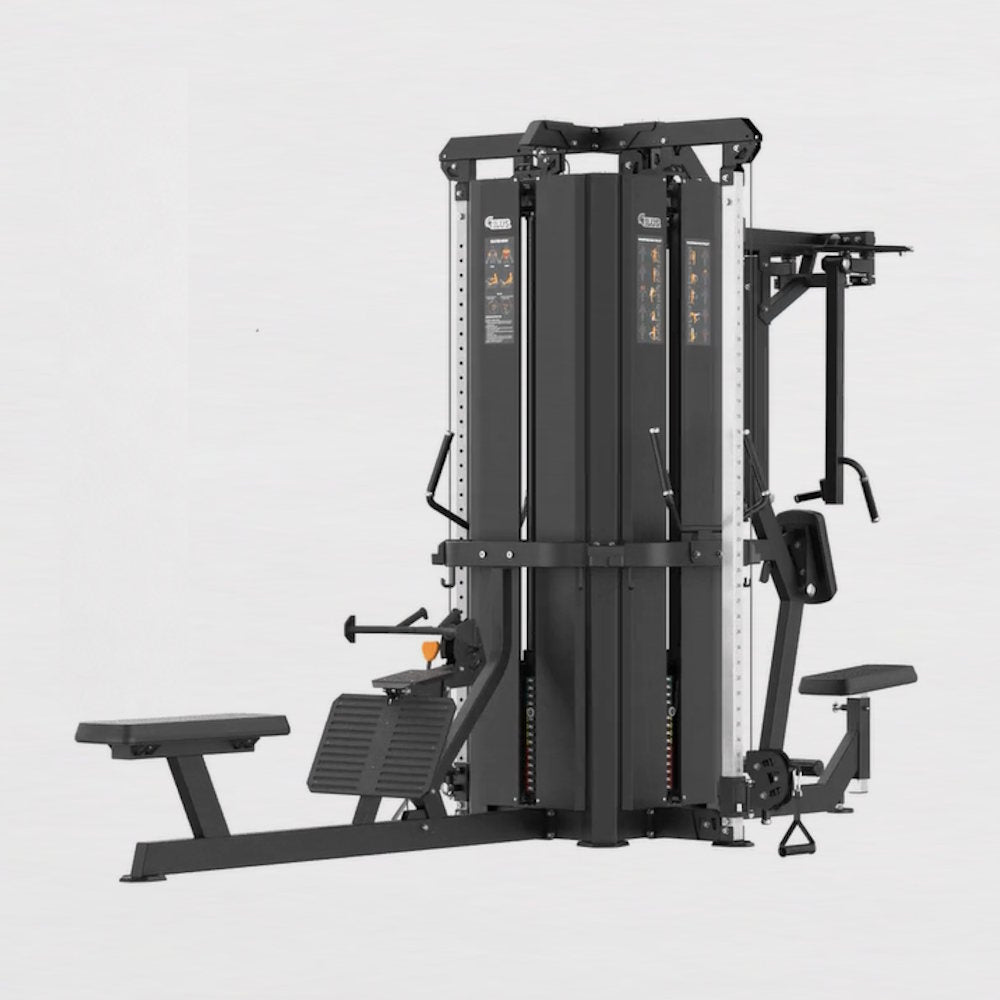ILUS Optimal Multiestación Jungle 4 Estaciones – Doble Polea, Remo Sentado y Pec Fly