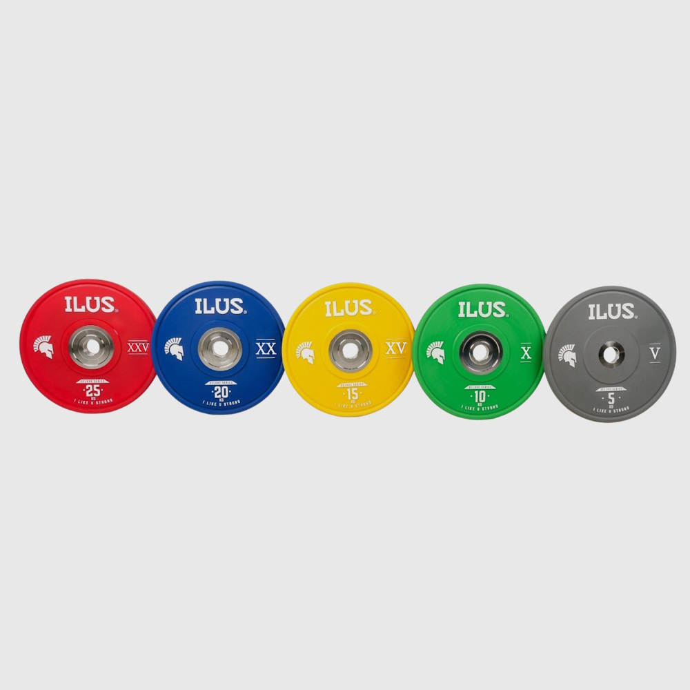Set Discos Bumpers ILUS Deluxe Series V2 5 a 25 kg