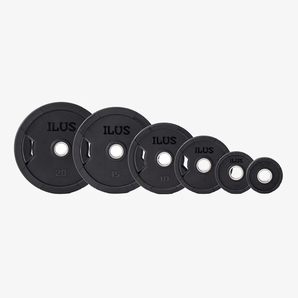 Set Discos Olímpicos ILUS Supreme 1.25 a 20 kg