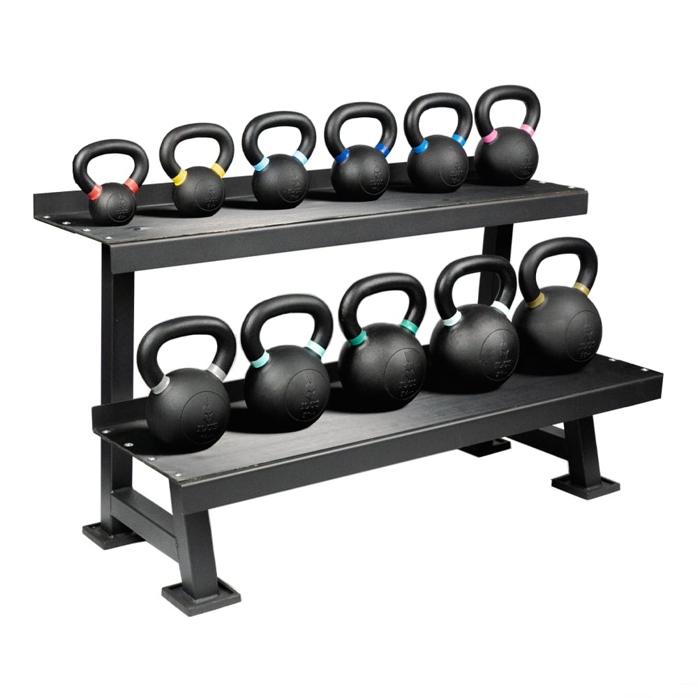 Set Kettlebells ILUS 4 a 32 kg + Rack