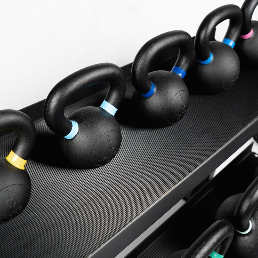 Set Kettlebells ILUS 4 a 32 kg + Rack