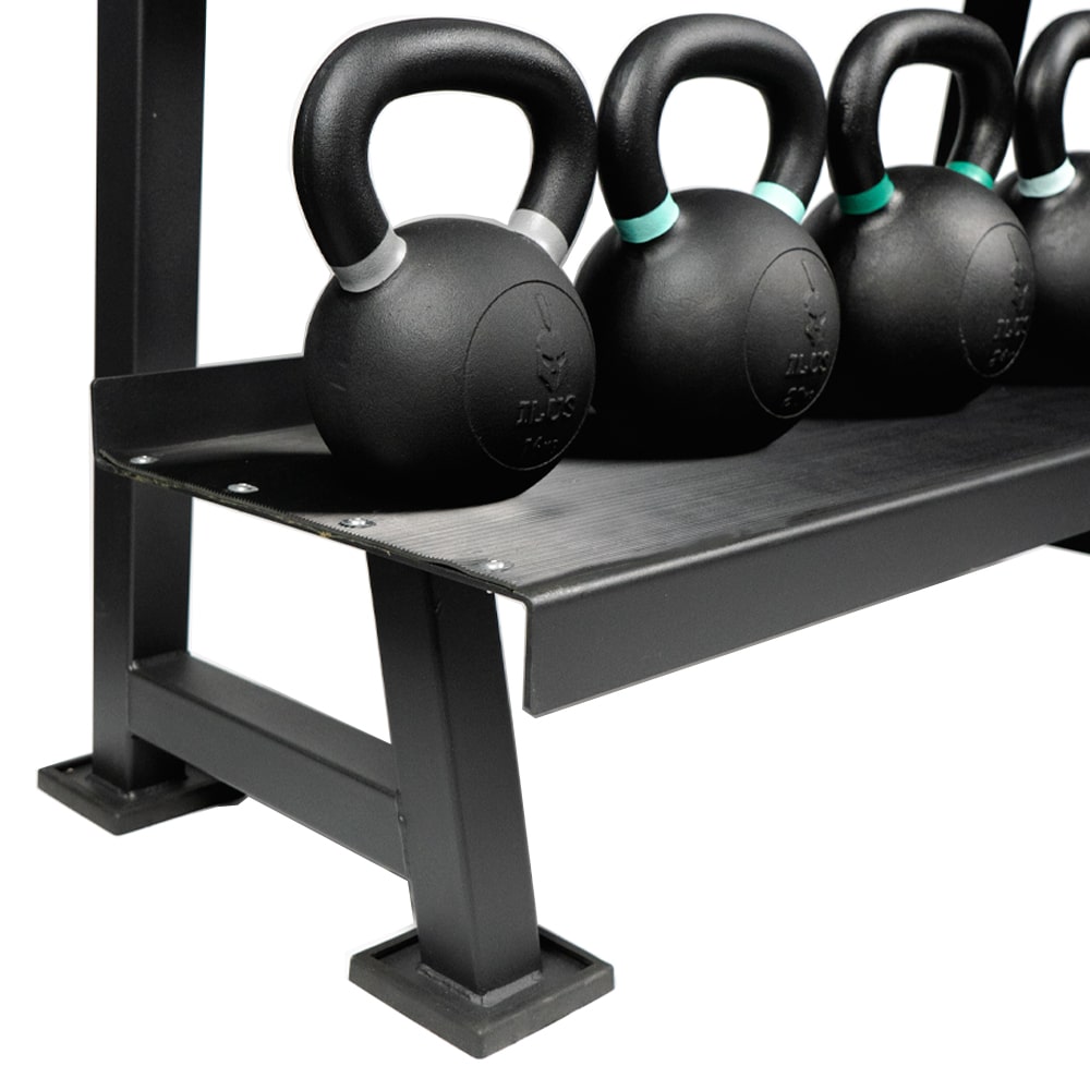 Set Kettlebells ILUS 4 a 32 kg + Rack