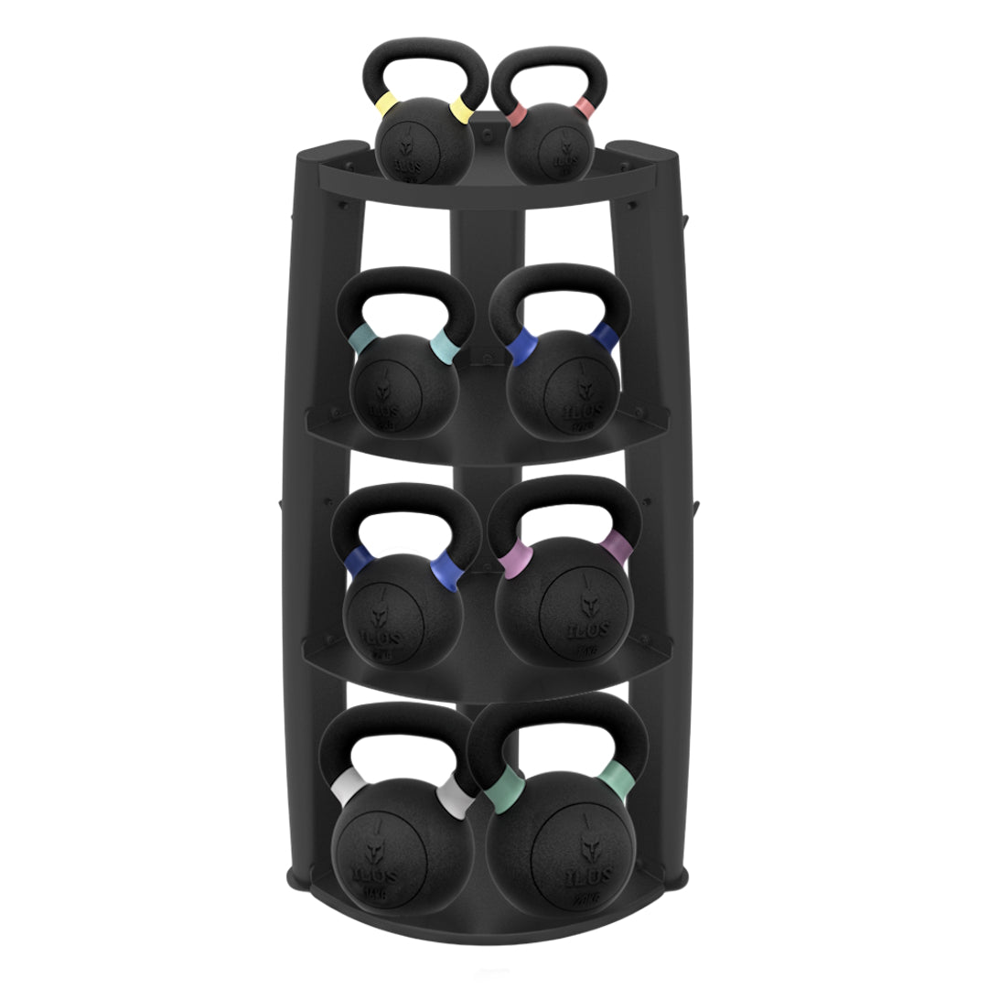 Set Kettlebells ILUS 4 a 20 kg + Vertical Rack