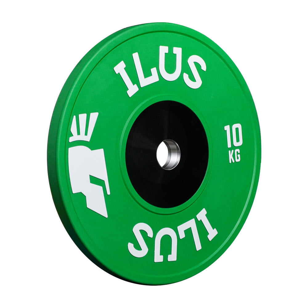 Par de discos bumpers ILUS Elite Colorful de competición – imagen 6