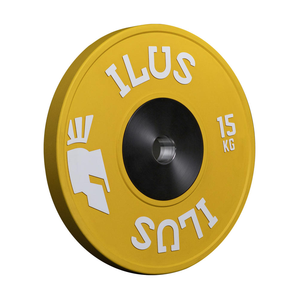 Par de discos bumpers ILUS Elite Colorful de competición – imagen 7
