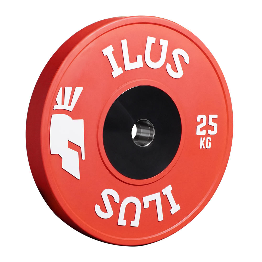 Par de discos bumpers ILUS Elite Colorful de competición – imagen 9