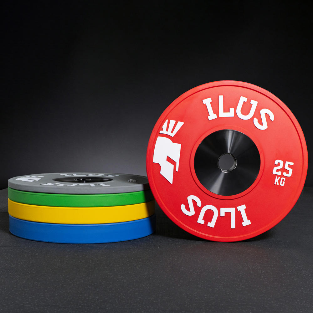 Par de discos bumpers ILUS Elite Colorful de competición