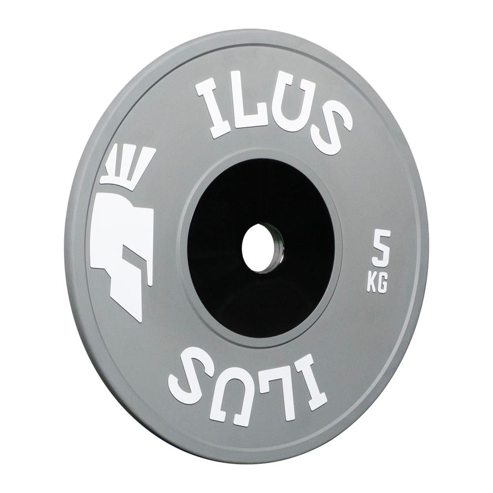 Par de discos bumpers ILUS Elite Colorful de competición – imagen 5
