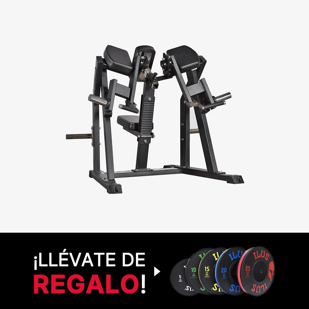 Gymleco Iso Lateral Biceps + Discos Bumpers de Regalo