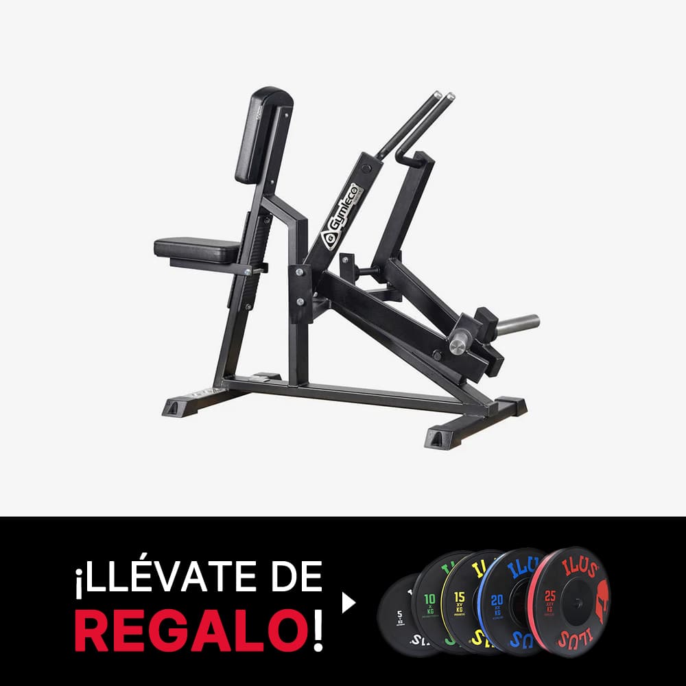 Gymleco Seated Row + Discos Bumpers de Regalo