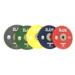 Set Discos Urethane Bumpers ILUS Deluxe Series 5 a 25 kg